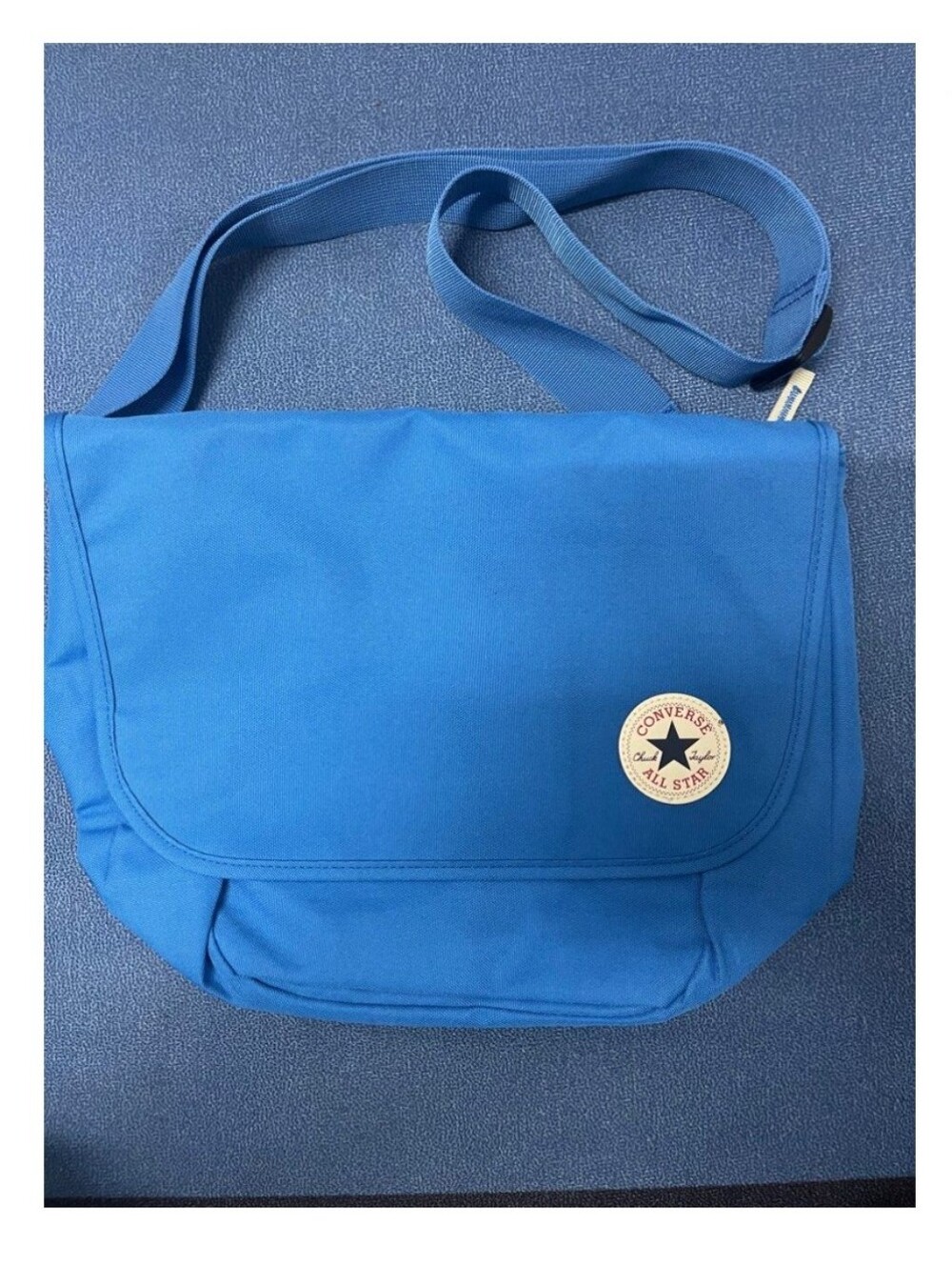 Converse Men’s Royal Blue Sling Messenger Bag with All Star Patch